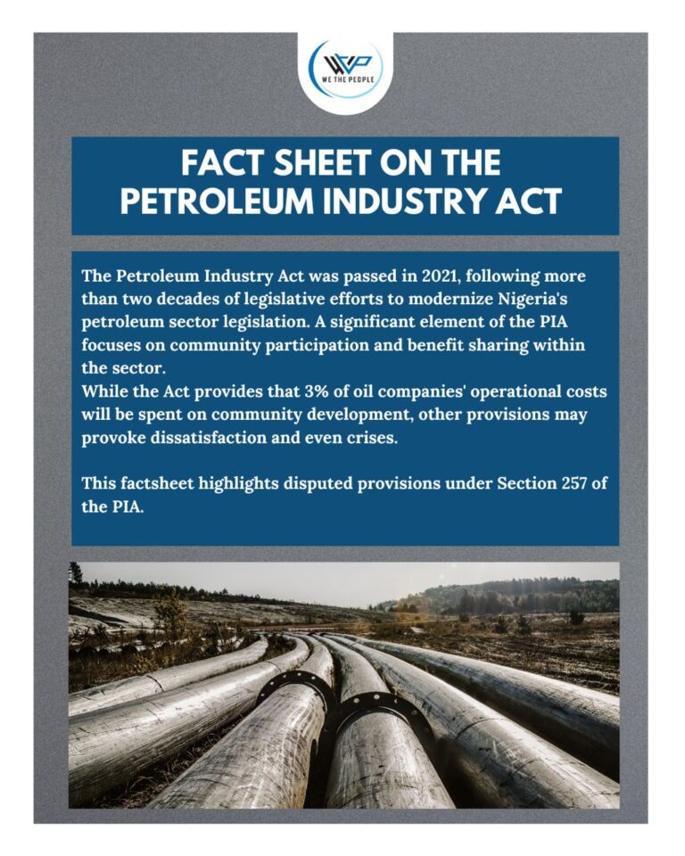 Petroleum Industry Act, Section 257 Factsheet
