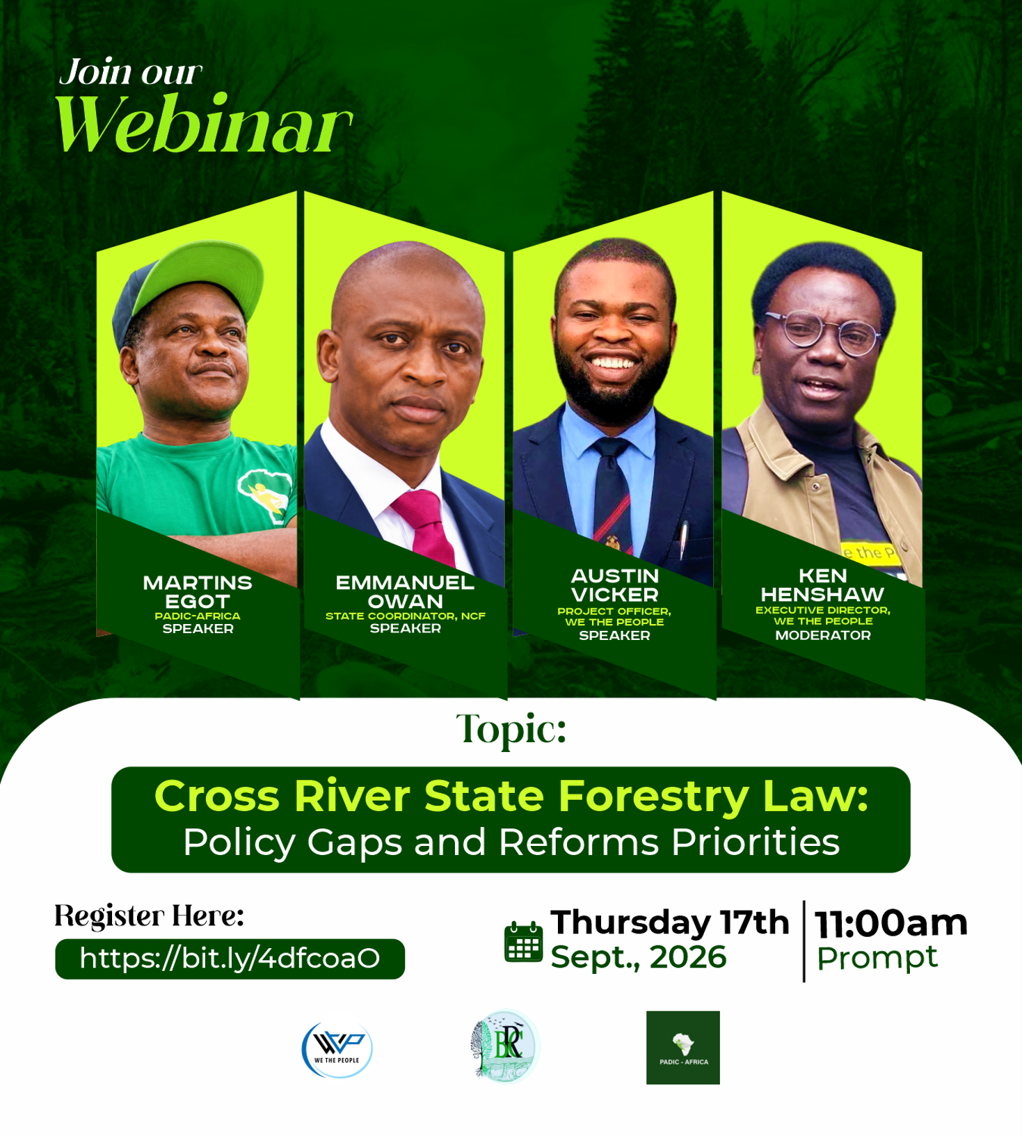 You are currently viewing We the People Holds Webinar on Cross River State Forestry Law: Policy Gaps and Reform Priorities